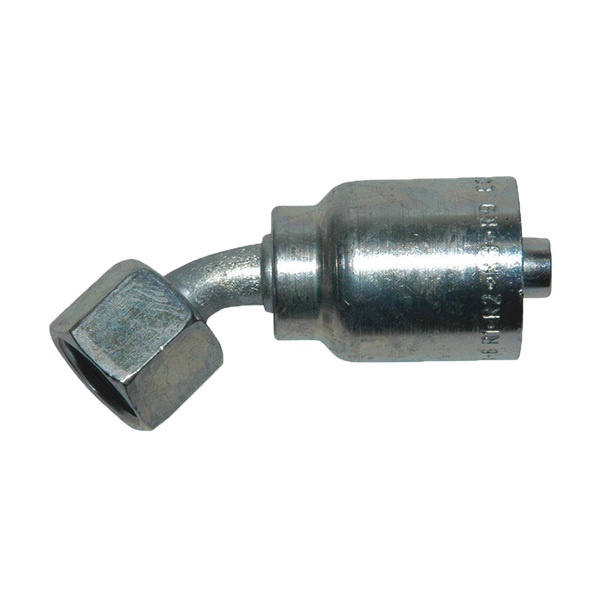 60° Cone Swivel 45° Elbow - Parker 1B143-8-8 Fitting 1/2 Hose X 1/2 Female BSP Parallel Pipe HF 1B143-08-08 