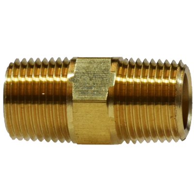 HEX NIPPLE 3/4" X 1/2" BRASS