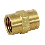 HEX COUPLING 1/2"FPT X 1/2"FPT BRASS