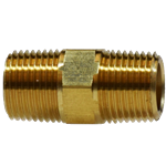 HEX NIPPLE 3/4" X 1/2" BRASS