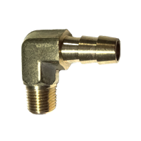 MALE BARBED ELBOW 3/8" X 1/2"NPT