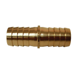 BARBED UNION 1/4" BRASS